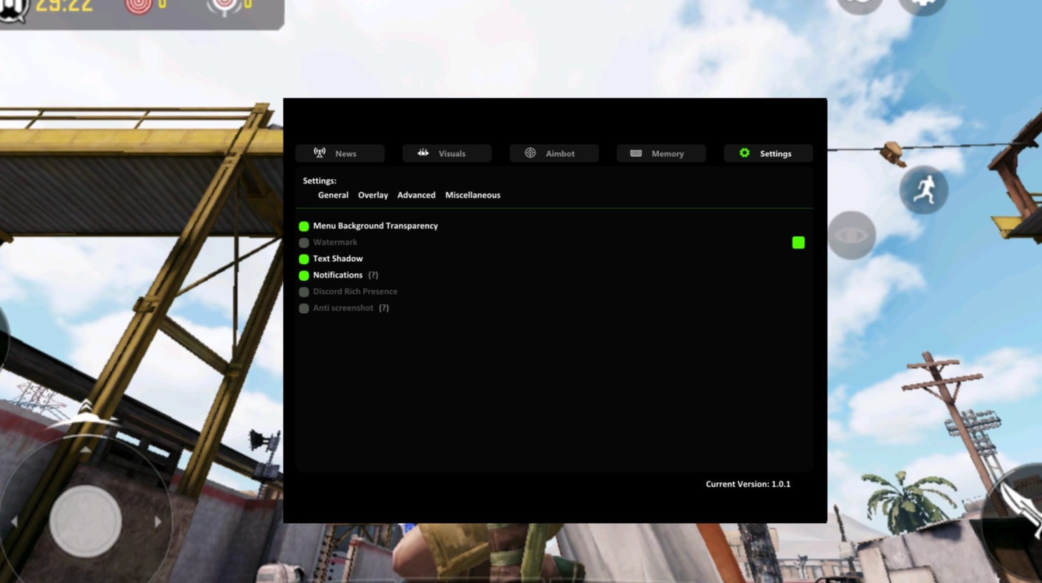 CODM EMU — Menu
