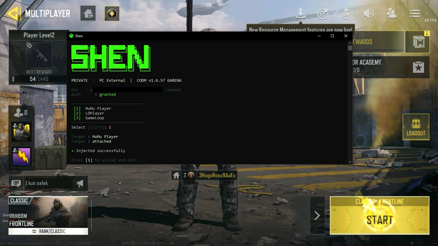 CODM PC — Private Garena